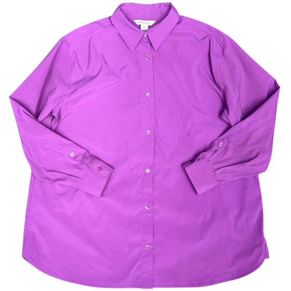 Athleta Purple Button Down Shirt - Picture 5 of 11